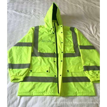 Chaqueta de seguridad de advertencia reflectora OEM